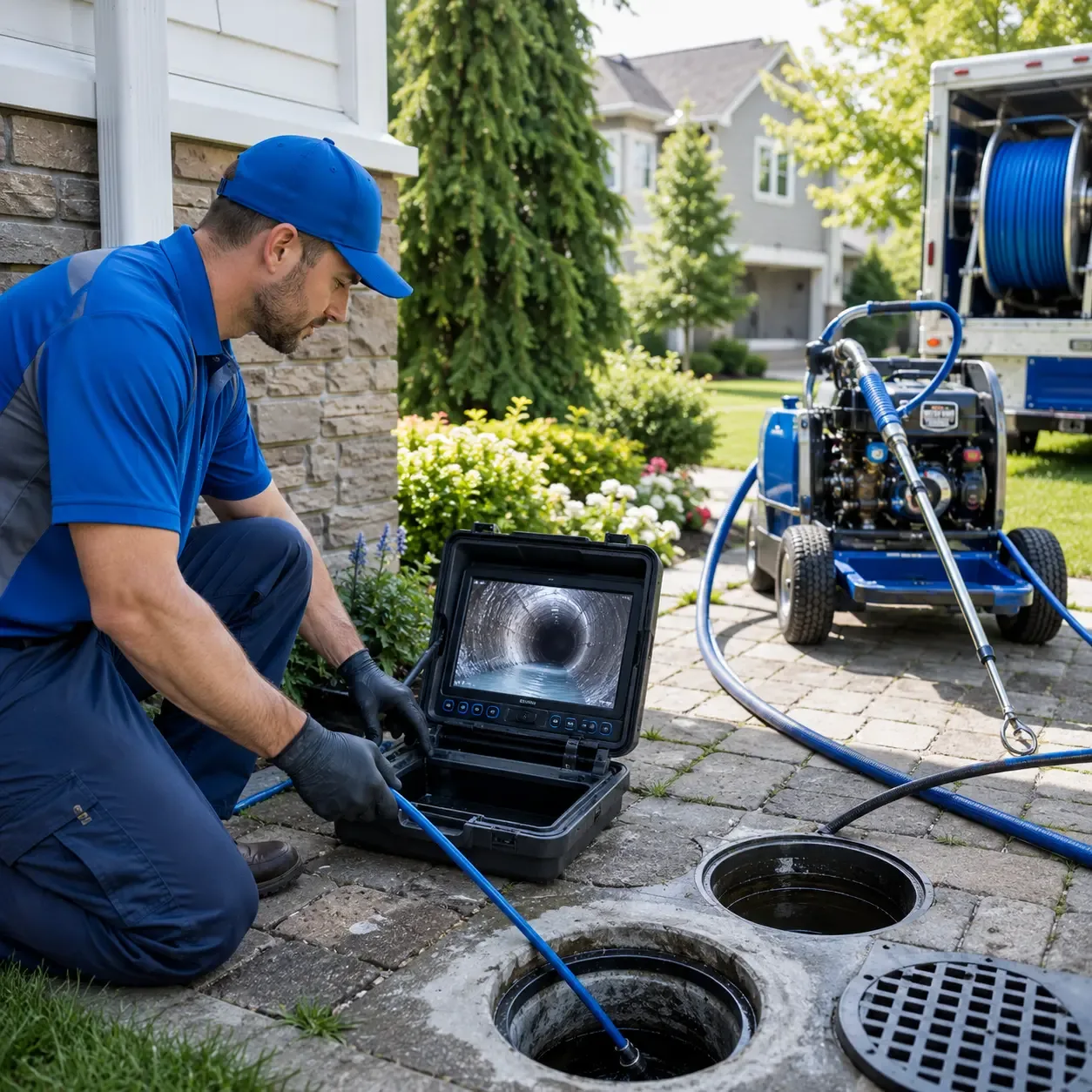 Outdoor drain cleaning professionals serving Mackinaw City, MI
