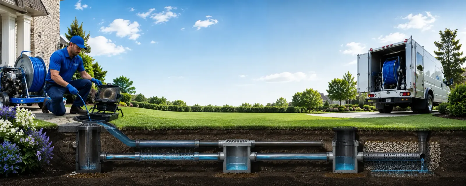 Outdoor drain cleaning information for Mackinaw City, MI