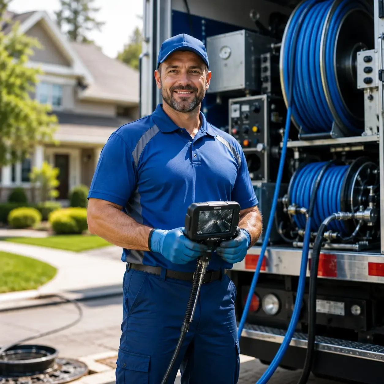 Local outdoor drain cleaning specialists in Mackinaw City, MI